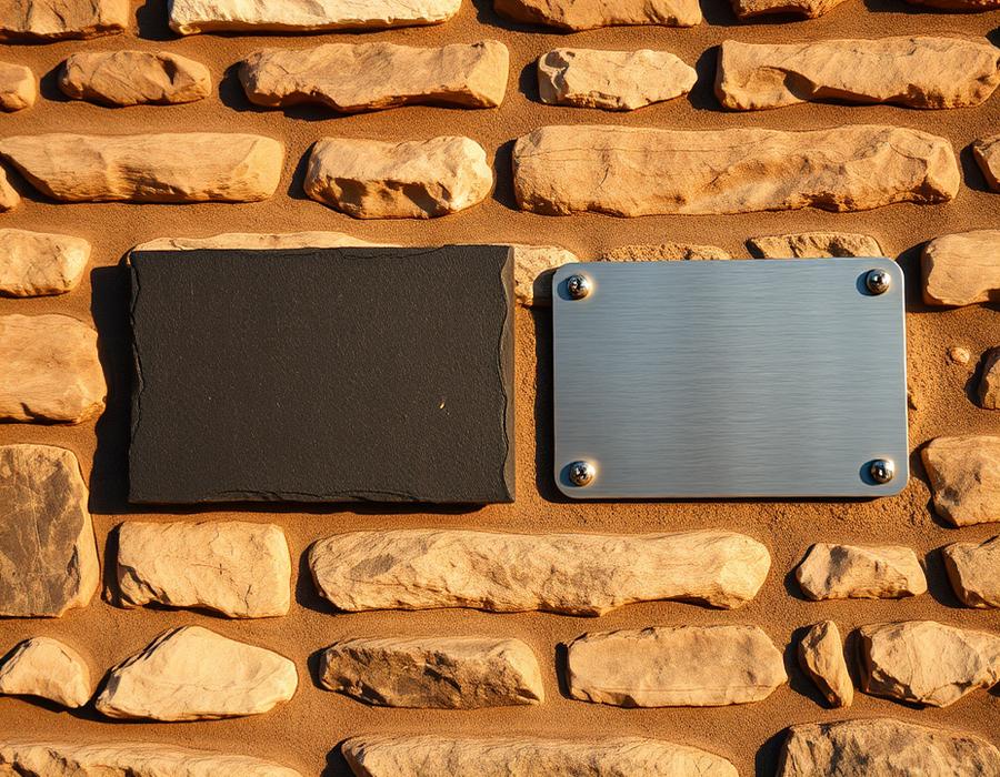 Stone & Metal Plaques printed in Cyprus